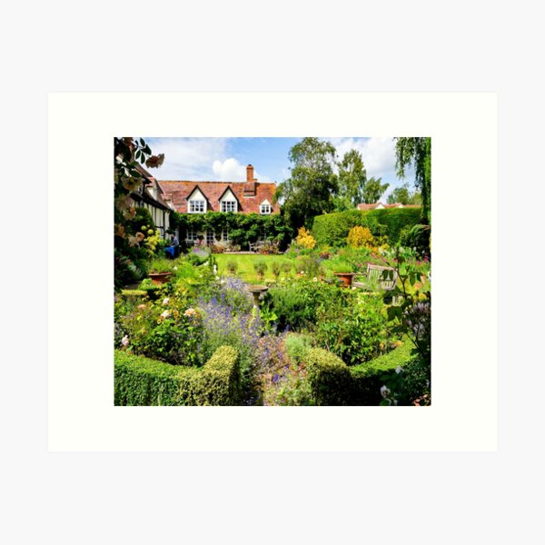 Cottage garden. Art Print