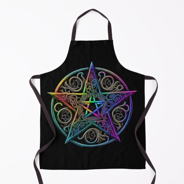 Item preview, Ornate Rainbow and Aged Bronze Five Pointed Star (Pentagram)  designed and sold by Dragonstrom.