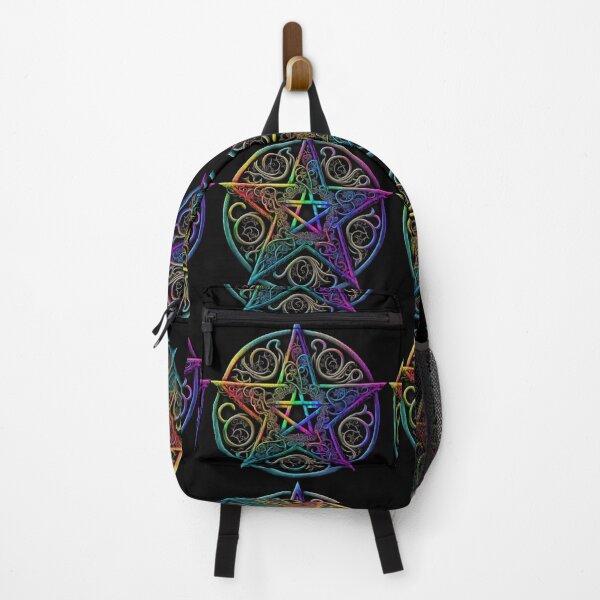 Item preview, Ornate Rainbow and Aged Bronze Five Pointed Star (Pentagram) designed and sold by Dragonstrom.