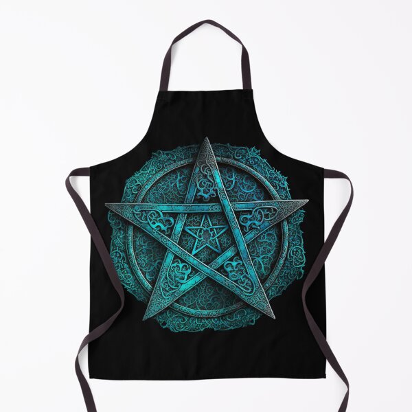 Item preview, Turquoise Blue Five Pointed Star (Pentagram) a Pagan Symbol of Protection designed and sold by Dragonstrom.
