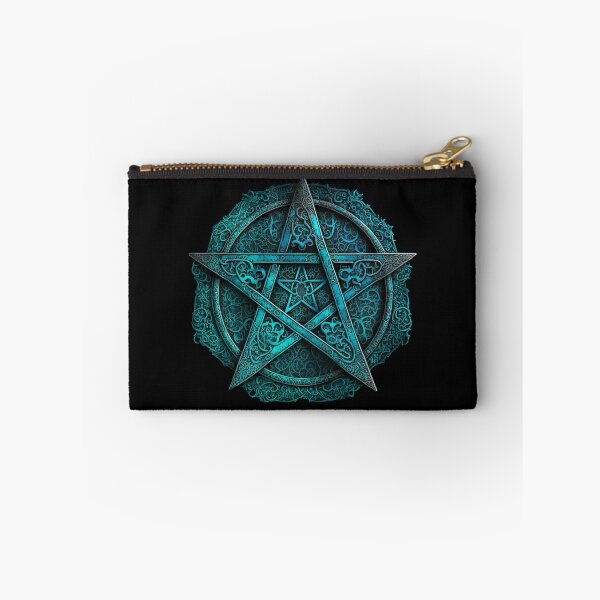 Item preview, Turquoise Blue Five Pointed Star (Pentagram) a Pagan Symbol of Protection designed and sold by Dragonstrom.