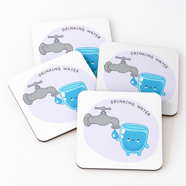 Item preview, Cute Drinking Water Label Potable Bottle Tag designed and sold by GSquaredDesigns.