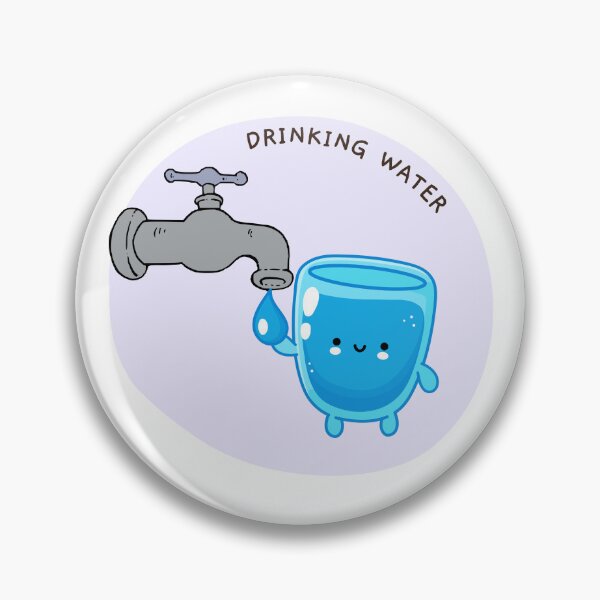 Item preview, Cute Drinking Water Label Potable Bottle Tag designed and sold by GSquaredDesigns.