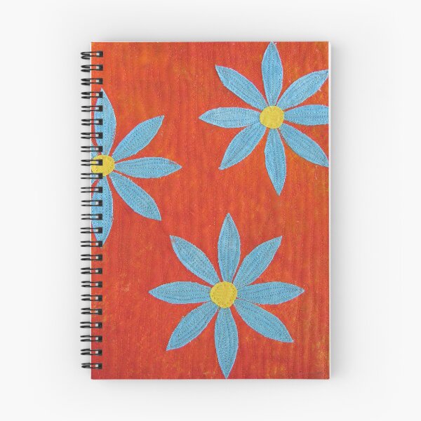 Item preview, Blue Daisy Textile Art designed and sold by Honey Myrtle Studio.