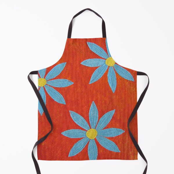 Item preview, Blue Daisy Textile Art designed and sold by Honey Myrtle Studio.