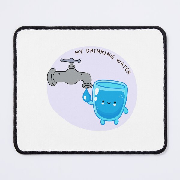 Item preview, Cute Drinking Water Reminder Label Potable Bottle Tag designed and sold by GSquaredDesigns.