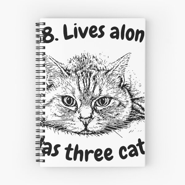 Artikelvorschau, 38. Lebt allein. Hat drei Katzen. Lustig entworfen und verkauft von ImpracticalTe.