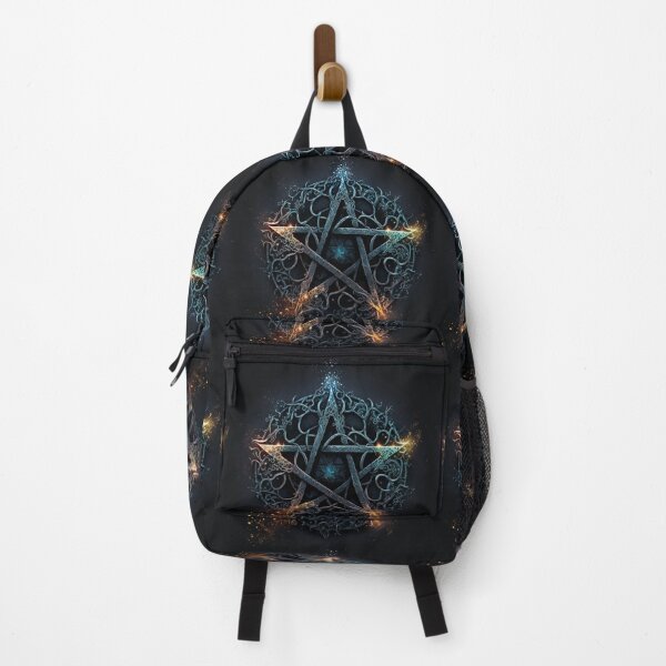 Item preview, Sparkling Blue Five Pointed Star (Pentagram) a Pagan Symbol of Protection designed and sold by Dragonstrom.