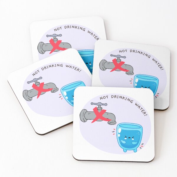 Item preview, Cute Not Drinking Water Reminder Label Non-Potable Bore designed and sold by GSquaredDesigns.
