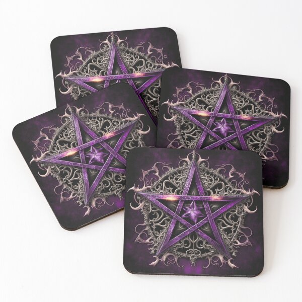 Item preview, Purple Five Pointed Star (Pentagram) a Pagan Symbol of Strength designed and sold by Dragonstrom.