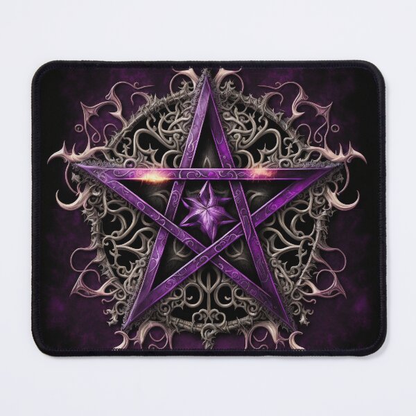 Item preview, Purple Five Pointed Star (Pentagram) a Pagan Symbol of Strength designed and sold by Dragonstrom.