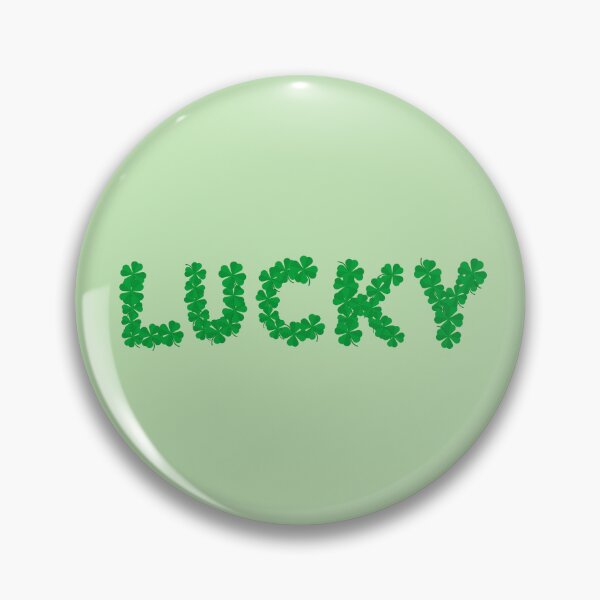 Item preview, luck lucky typography green four leaves clover irish St Patricks Day  designed and sold by FRH Design ⭐⭐⭐⭐⭐.
