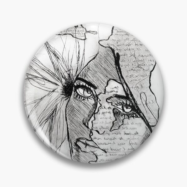 Item preview, Black and White Girl Text Monoprint designed and sold by DanaRenae.