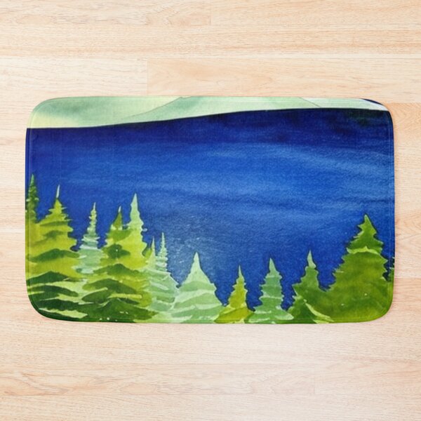 Item preview, Mountain Overlooking a Forest Lake designed and sold by SquishStitches.