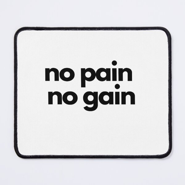 Item preview, No Pain No Gain Triathlon Black on White Motivating, inspiring, determined designed and sold by Triathlongram.