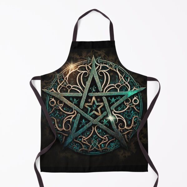 Item preview, Green Five Pointed Star (Pentagram) Pagan Symbol designed and sold by Dragonstrom.