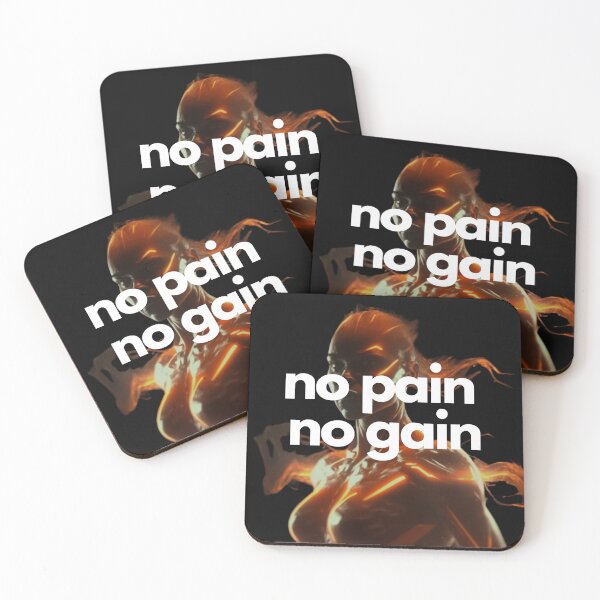 Item preview, No Pain No Gain Triathlon Black on White tenacious, Radiant, Cybergrunge, Futurism designed and sold by Triathlongram.