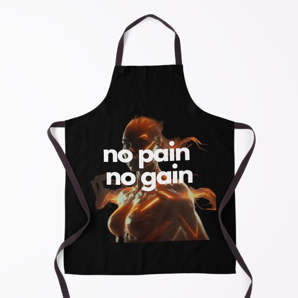 Item preview, No Pain No Gain Triathlon Black on White tenacious, Radiant, Cybergrunge, Futurism designed and sold by Triathlongram.
