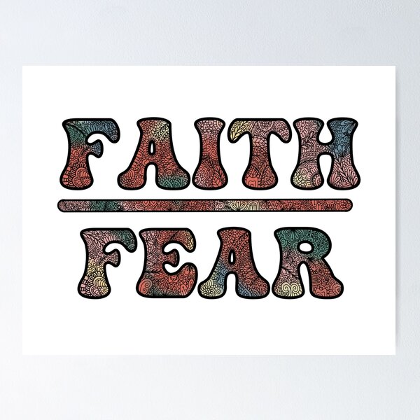 Item preview, Faith over fear designed and sold by Handdrawnbyzoe.