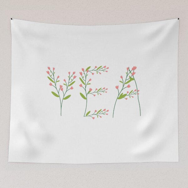 Item preview, yea yeah yes flower floral typography designed and sold by FRH Design ⭐⭐⭐⭐⭐.