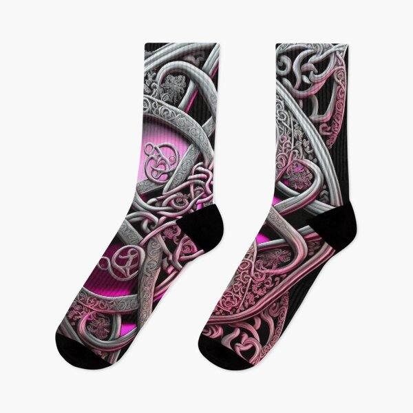 Item preview, Pink and Silver Celtic Knot  designed and sold by Dragonstrom.