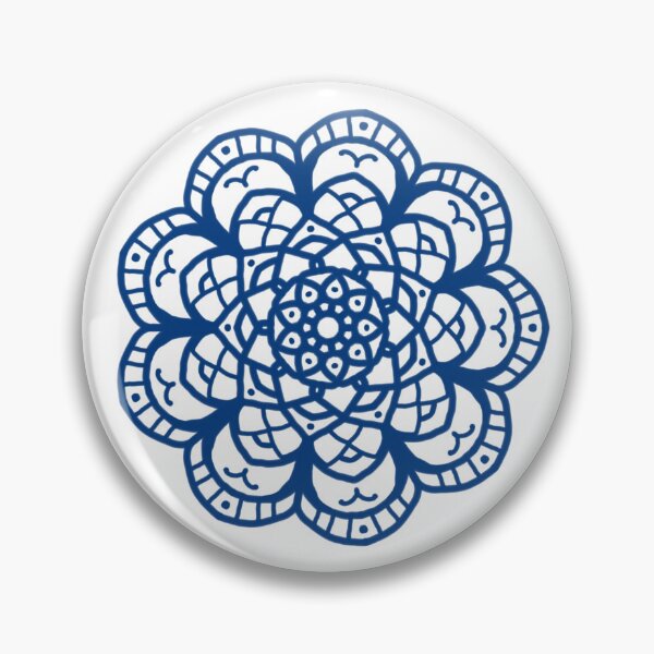 Item preview, Blue Happy Mandala designed and sold by Tere-Ideas-Live.