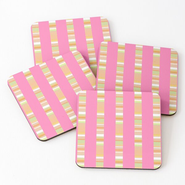 Item preview, Pink beige color combination | Pink beige color geometric pattern designed and sold by lausn.