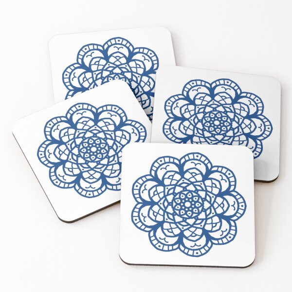 Item preview, Blue Happy Mandala designed and sold by Tere-Ideas-Live.