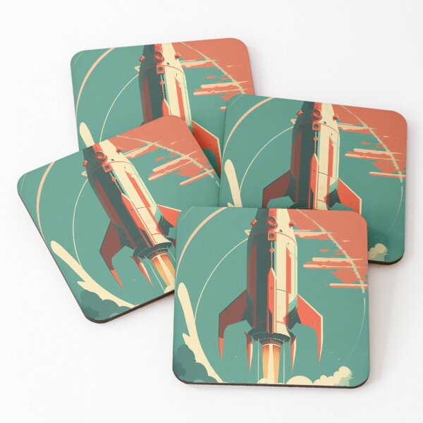 Item preview, Retro science fiction Rocket 1960s  designed and sold by RESToRAPTOR.