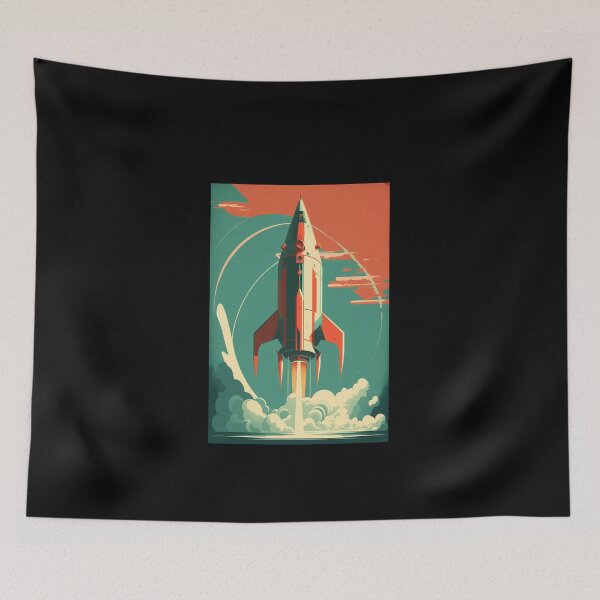 Item preview, Retro science fiction Rocket 1960s  designed and sold by RESToRAPTOR.