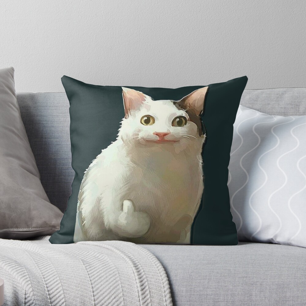 Beluga Cat - Beluga Cat Meme - Pillow