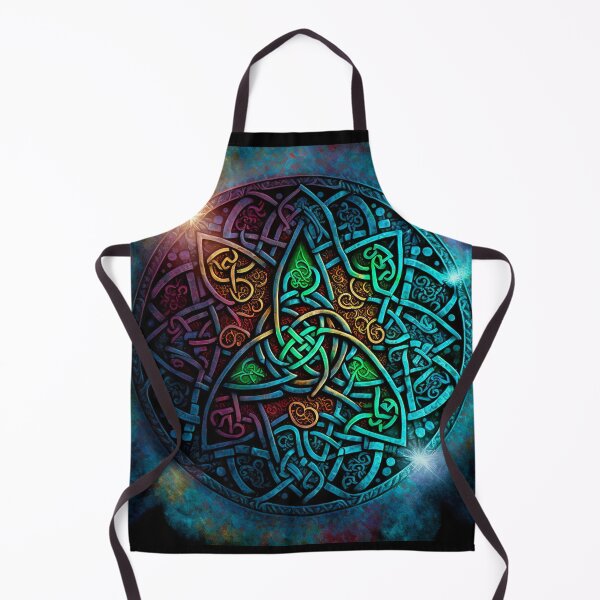 Item preview, Colorful Blue Metallic Celtic Knot with Rainbow Accents designed and sold by Dragonstrom.