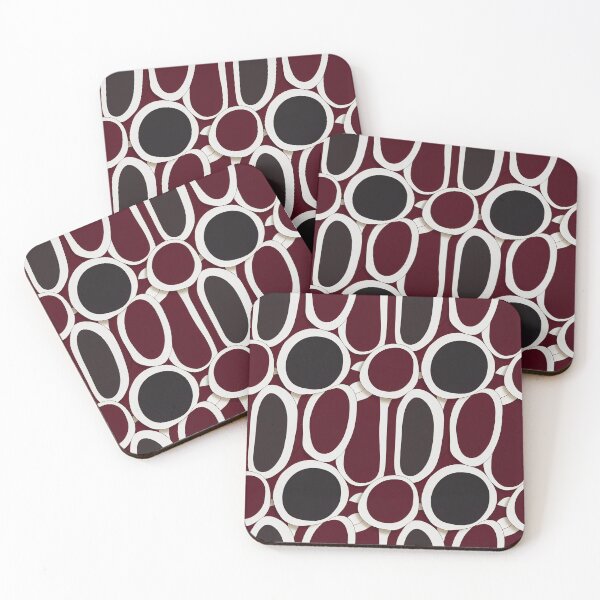 Item preview, Burgundy and white beauty decorative designed and sold by MrLacarte.