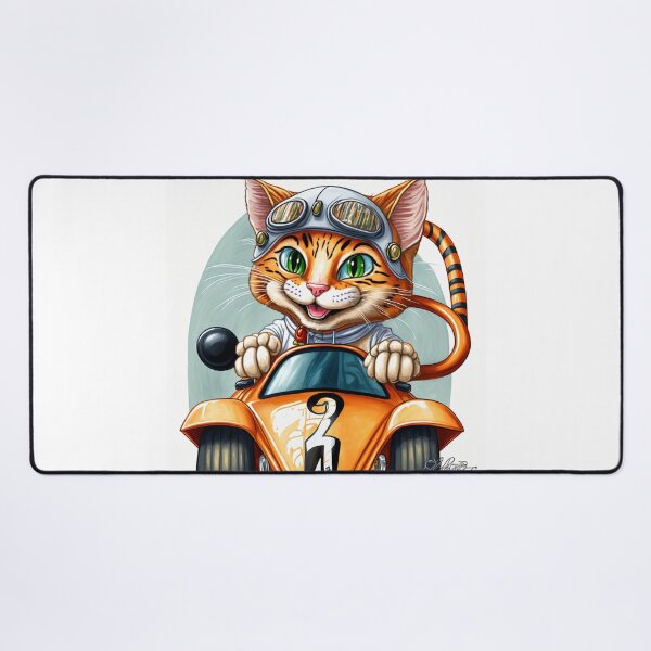 Item preview, Adventurous Cat Riding a Motorcycle designed and sold by harborhouse55.