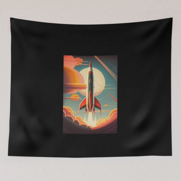 Item preview, Retro science fiction Rocket 1960s  designed and sold by RESToRAPTOR.