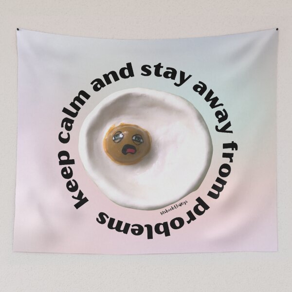 Item preview, Keep Calm and Stay Away from Problems Egg Dude, Aesthetic Pastel | lilsboobthangs designed and sold by lilsboobthangs.