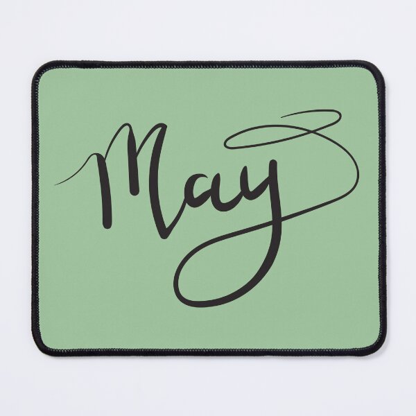 Item preview, Striking black lettering evoking the spirit of May designed and sold by Graciaisgrace.