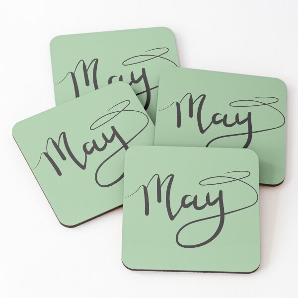 Item preview, Striking black lettering evoking the spirit of May designed and sold by Graciaisgrace.