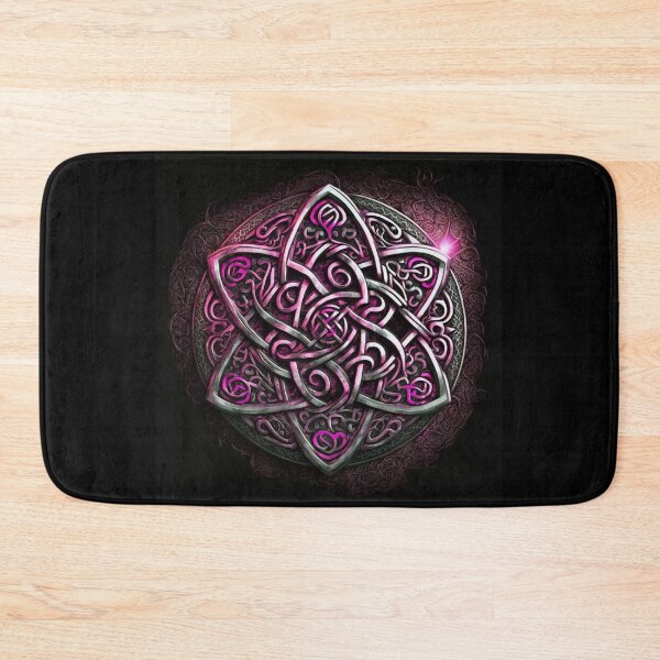 Item preview, Pink and Silver Glowing Metallic Celtic Knot designed and sold by Dragonstrom.