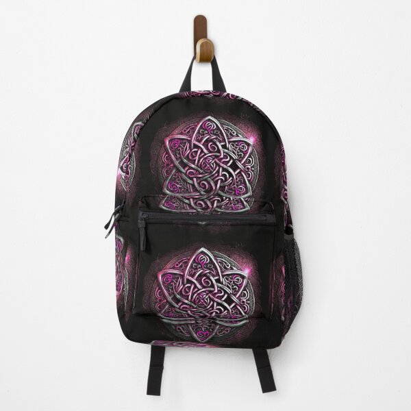 Item preview, Pink and Silver Glowing Metallic Celtic Knot designed and sold by Dragonstrom.