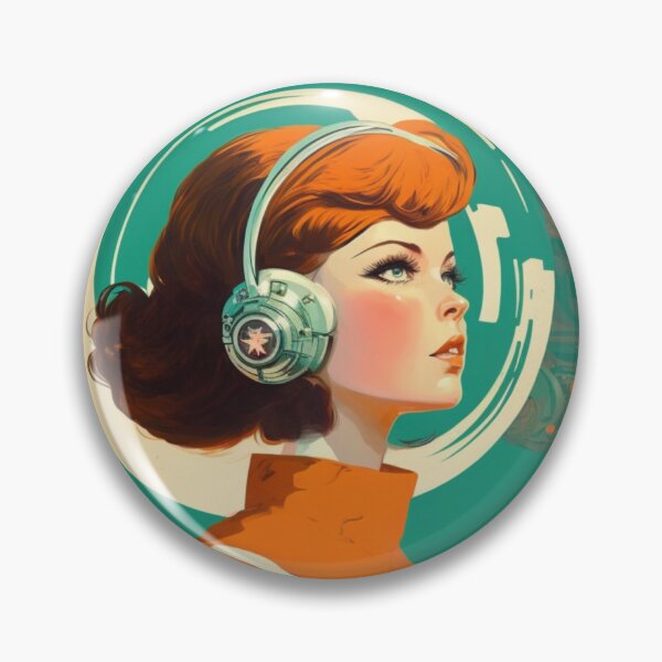 Item preview, Retro science fiction Girl 1960s  designed and sold by RESToRAPTOR.