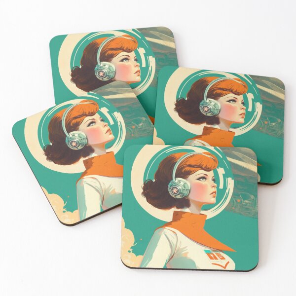 Item preview, Retro science fiction Girl 1960s  designed and sold by RESToRAPTOR.