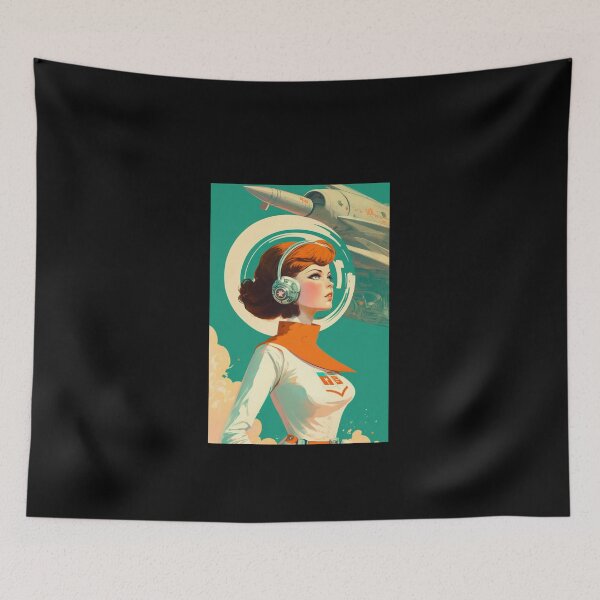 Item preview, Retro science fiction Girl 1960s  designed and sold by RESToRAPTOR.