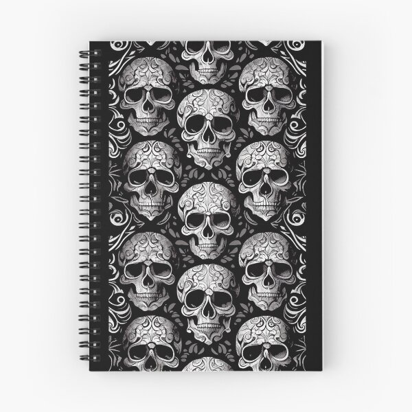 Aperçu de l'œuvre Conception de crâne noir et blanc créée et vendue par Designs by Sean Z.