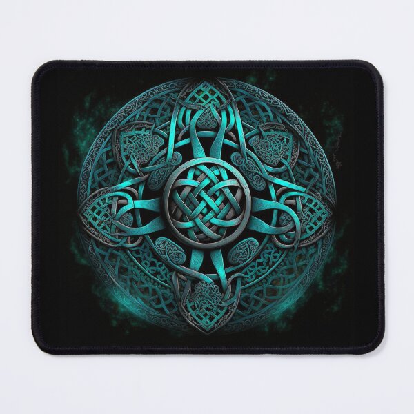 Item preview, Turquoise Metallic Celtic Knot with Soft Glow designed and sold by Dragonstrom.