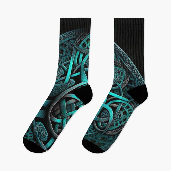 Item preview, Turquoise Metallic Celtic Knot with Soft Glow designed and sold by Dragonstrom.
