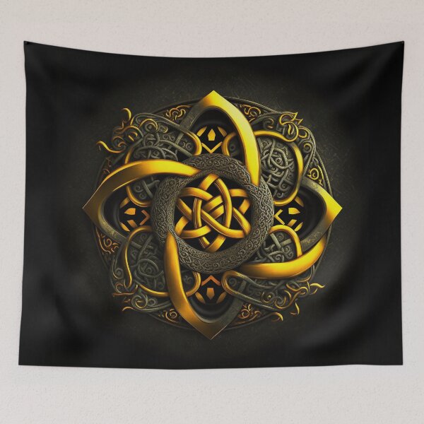 Item preview, Yellow Celtic Knot with Soft Glow designed and sold by Dragonstrom.
