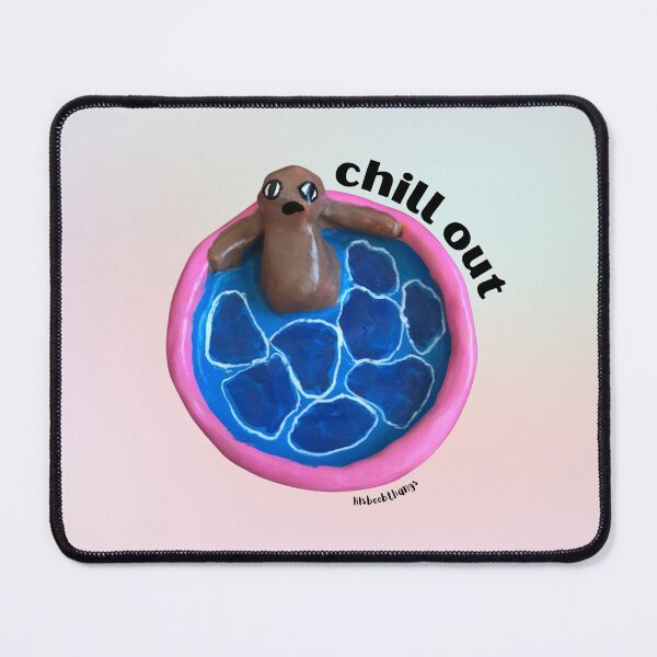 Item preview, Chill out Blob Dude in Pool, Aesthetic Pastel | lilsboobthangs designed and sold by lilsboobthangs.