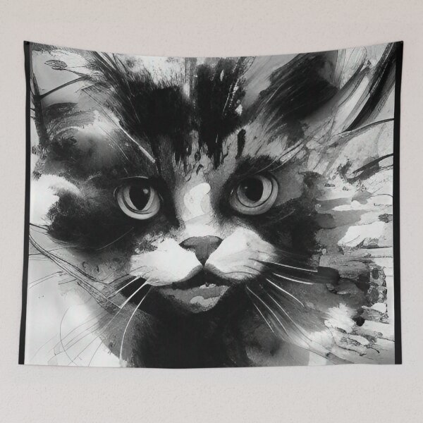 Item preview, Cat Black & White designed and sold by mghtymvrk2040.