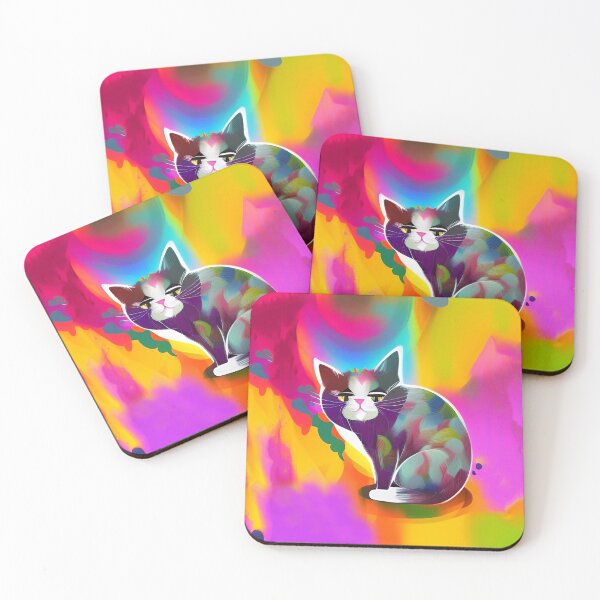 Item preview, Cat Colorful Abstract  designed and sold by mghtymvrk2040.
